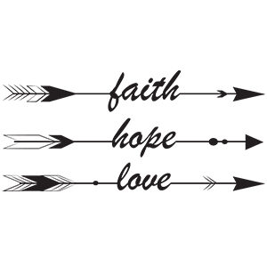 Arrow Faith Hope Love